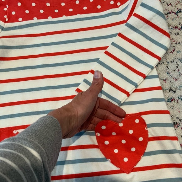 Mini Boden Red and White Striped Dress - Picture 4 of 4